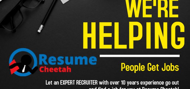 Get Help Finding A Job With Resume Cheetah