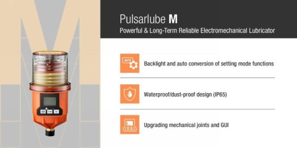 KLT develops the new ‘Pulsarlube M,’ an automatic grease lubricator with improved durability and customer convenience 13 KLT develops the new ‘Pulsarlube M,’ an automatic grease lubricator with improved durability and customer convenience 9