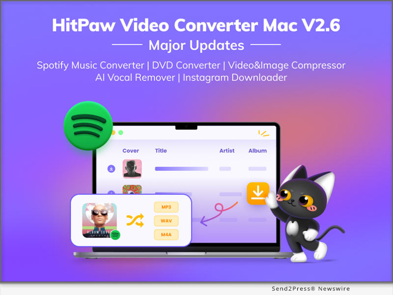 HitPaw Video Converter Mac V2.6 Released: Spotify Music Converter, Compressor and DVD Converter 3 HitPaw Video Converter Mac V2.6 Released: Spotify Music Converter, Compressor and DVD Converter 2