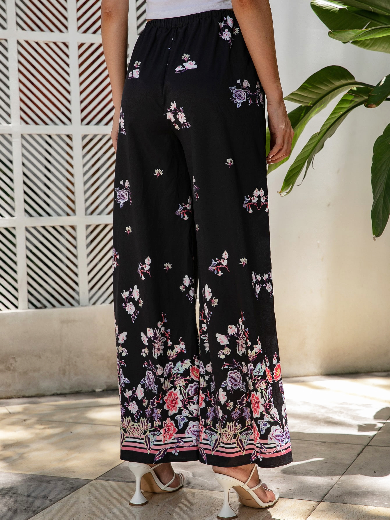 Wholesale Customized Women Floral Print Wide Leg Pants Summer Bohemian Loose Long Pants Casual Beach Pant 22 Wholesale Customized Women Floral Print Wide Leg Pants Summer Bohemian Loose Long Pants Casual Beach Pant 22