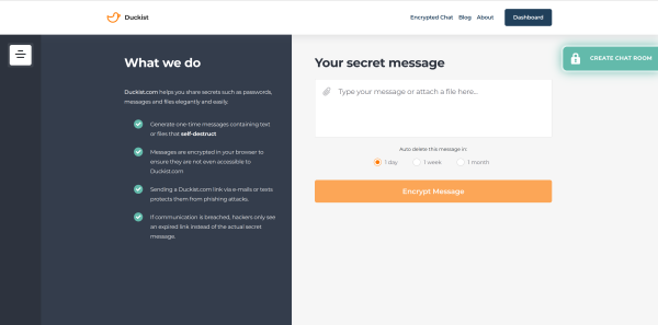 Duckist.com Introduces Self-Destruct Messages for Secure Password and File Sharing 7 Duckist.com Introduces Self-Destruct Messages for Secure Password and File Sharing 7