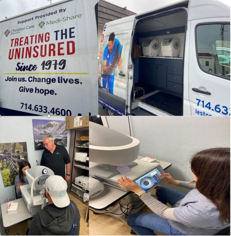 Christian Care Ministry/Medi-Share sponsors free mobile clinic providing eyeglasses to the underserved and uninsured 7 Christian Care Ministry/Medi-Share sponsors free mobile clinic providing eyeglasses to the underserved and uninsured 7