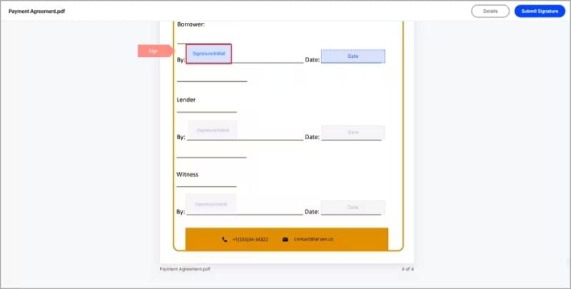 Mastering Electronic Signatures with Wondershare PDFelement 18 signature initial field
