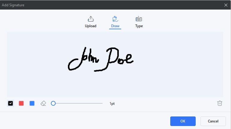 Mastering Electronic Signatures with Wondershare PDFelement 7 draw signature