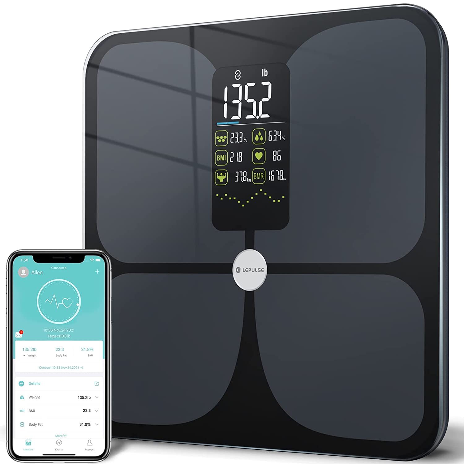 Revolutionizing Fitness Tracking: Lepulsefit Unveils the P3 Professional 8 Electrodes Body Fat Scale 2 Revolutionizing Fitness Tracking: Lepulsefit Unveils the P3 Professional 8 Electrodes Body Fat Scale 2