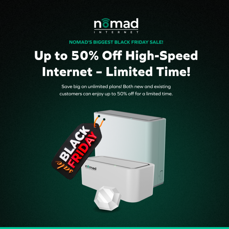 Nomad Internet Announces Its Biggest Black Friday Sale Ever Nomad Internet Announces Its Biggest Black Friday Sale Ever