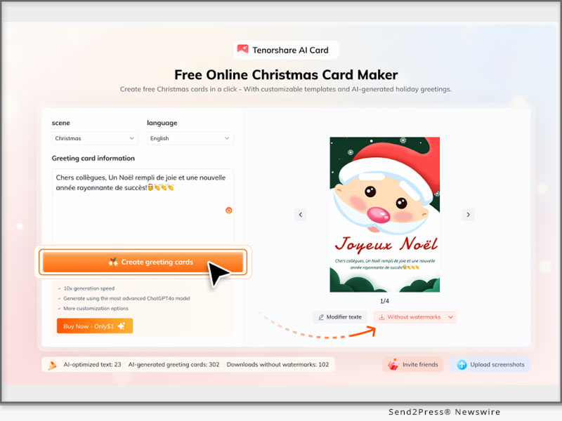 Tenorshare AI Card Launched: New Online Free Christmas Card Maker Tenorshare AI Card Launched: New Online Free Christmas Card Maker