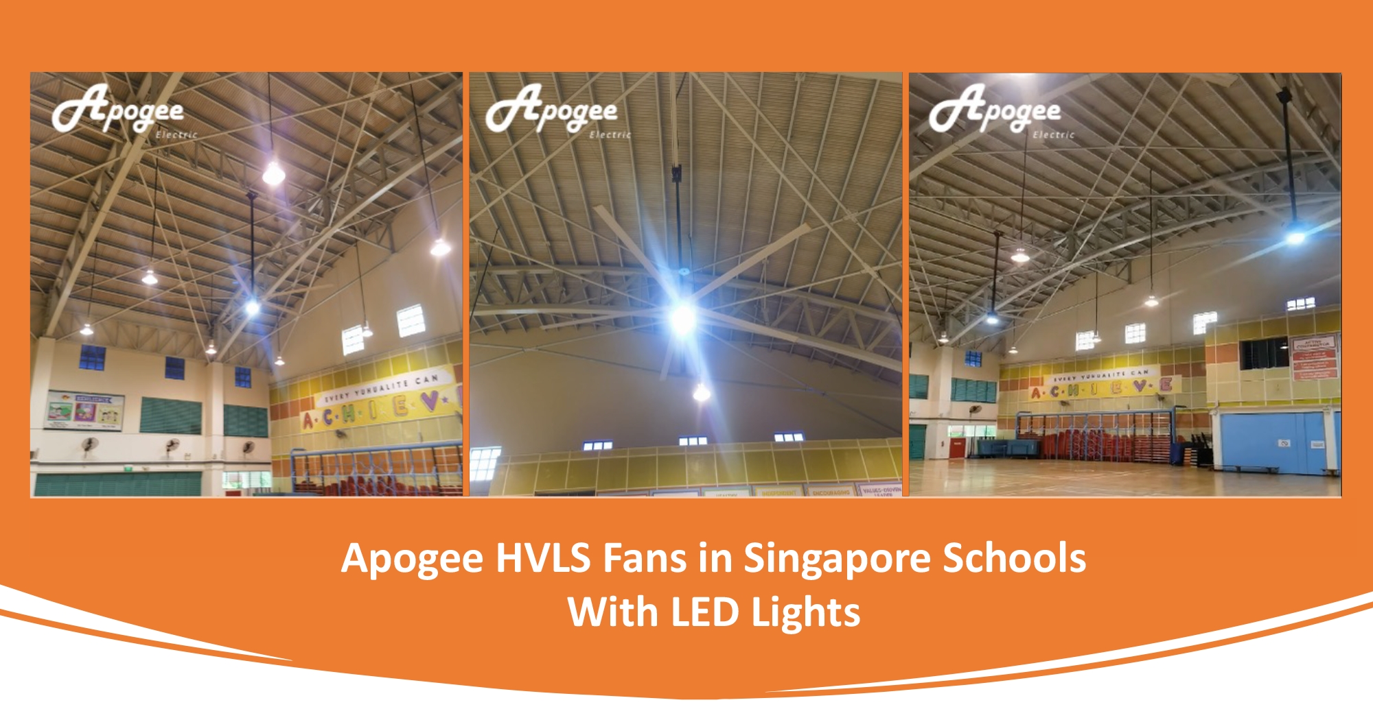 Large Commercial Ceiling HVLS Fan Industrial Cooling Fans for Singapore Basketball Court Large Commercial Ceiling HVLS Fan Industrial Cooling Fans for Singapore Basketball Court