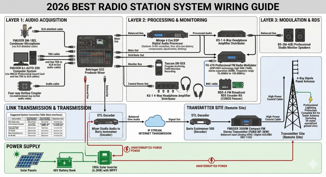FMUSER Releases: 2026 Best Equipment List for New FM Radio Stations FMUSER Releases: 2026 Best Equipment List for New FM Radio Stations